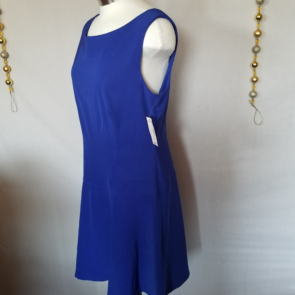 Dressbarn Blue Dress Size 10 - Picture 2 of 8